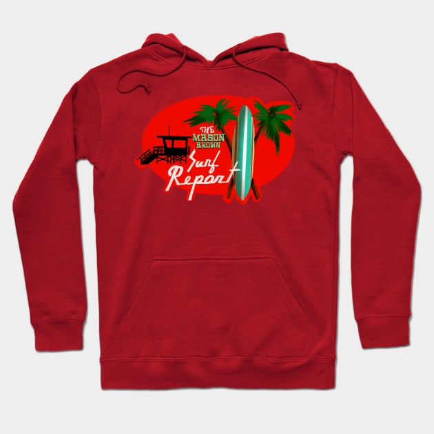 Surf Report Hoodie by parkinart